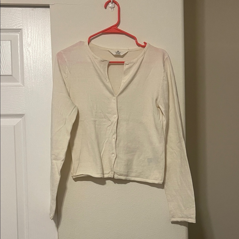 H&M Off-White Knit Sweater